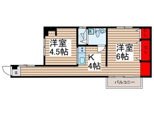 田辺コーポの物件間取画像